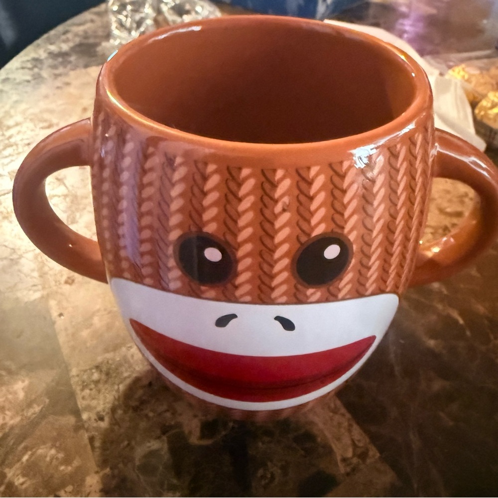 Sock monkie cerámica mug